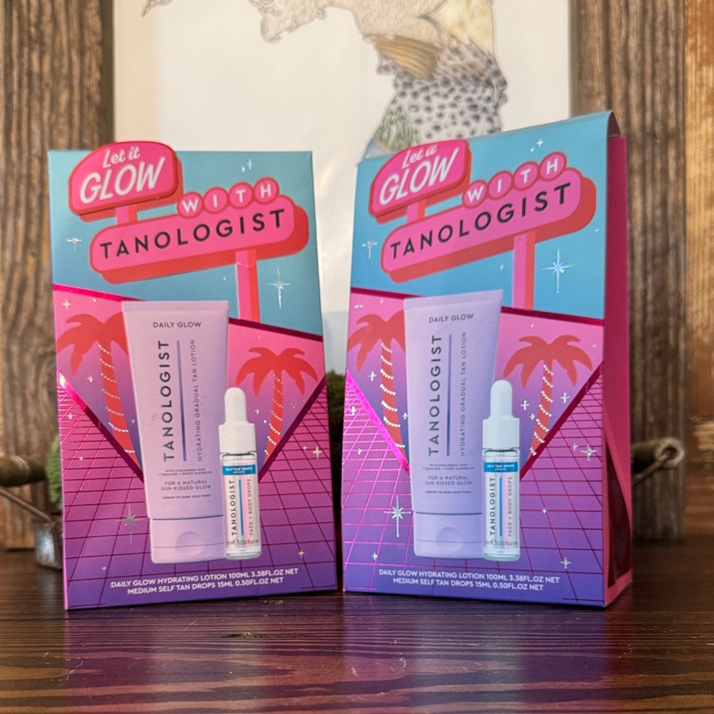 ❤️‍🔥 2 PACK Tanologist Daily Glow Hydrating Lotion & Self Tan Drops Set ❤️‍🔥